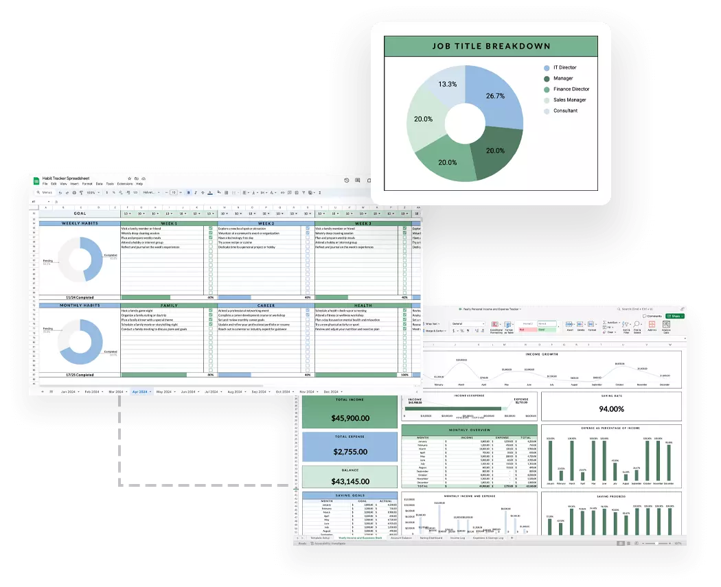 [顯示個人目標追踪電子表格的圖片]