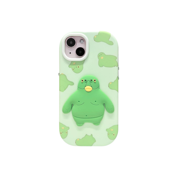 Cute Cartoon Green Kappa 3D  Silicone Soft Phone Case, Funny, Playful, Protective