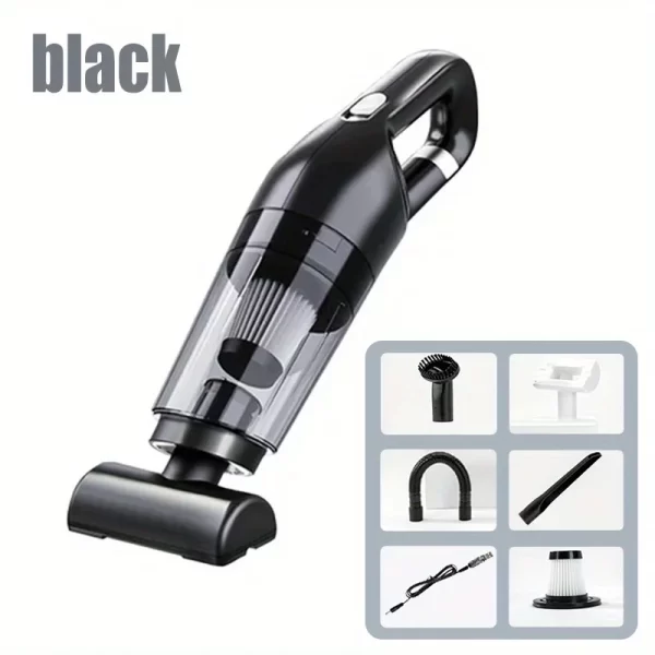 Handheld Home Vacuum Cleaner Rechargeable Portable Vacuum Cleaner Car Home Dual Purpose Wireless Dust Catcher Pet Hair 10000PA - Color: 6in1 Gray - Color: 5in1 White - Color: Upgraded white