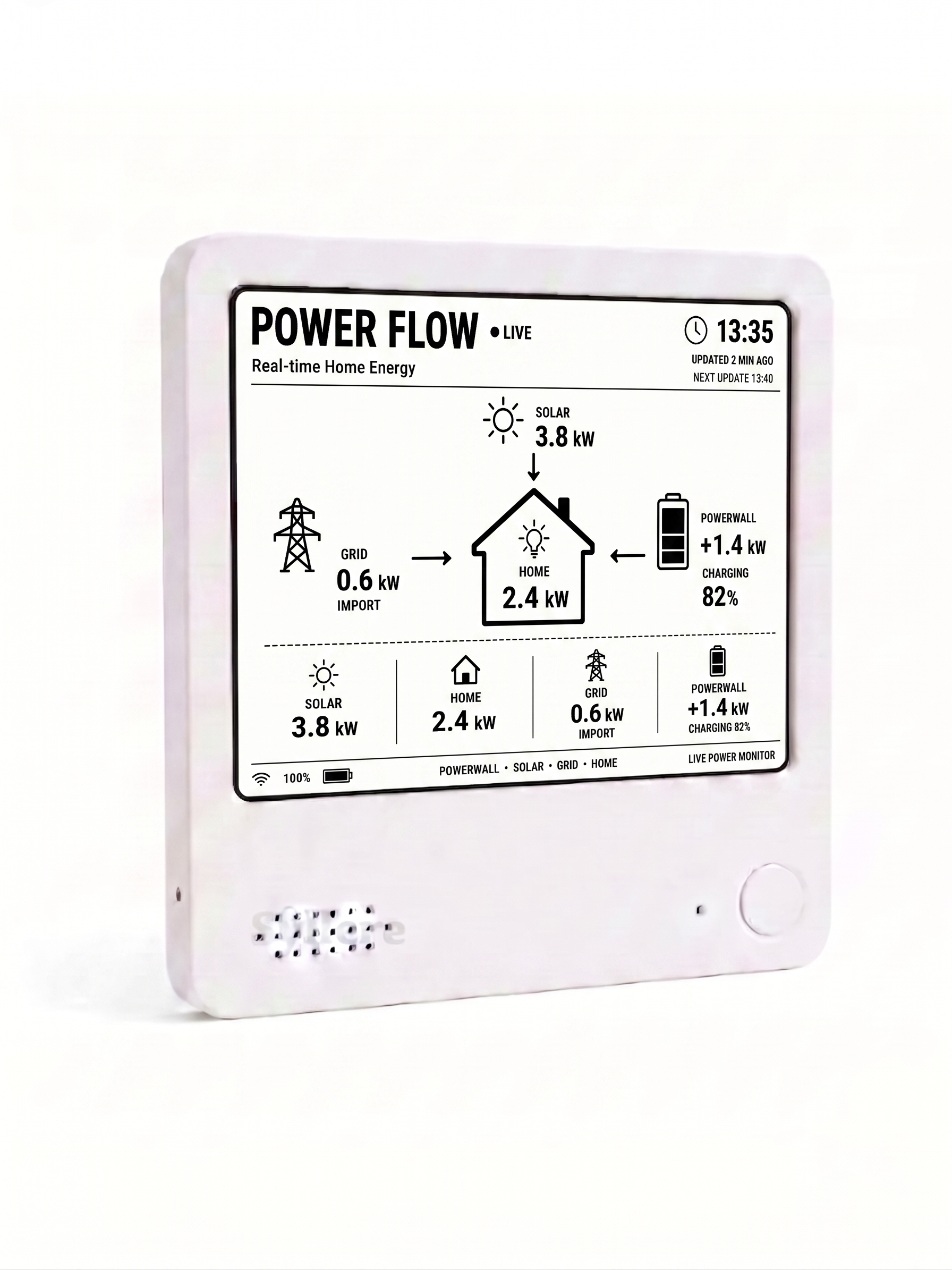 Home energy monitor, Tesla Powerwall & Solar Tracker, Power usage monitor, Tech Gift for Men & Engineers - Image 14