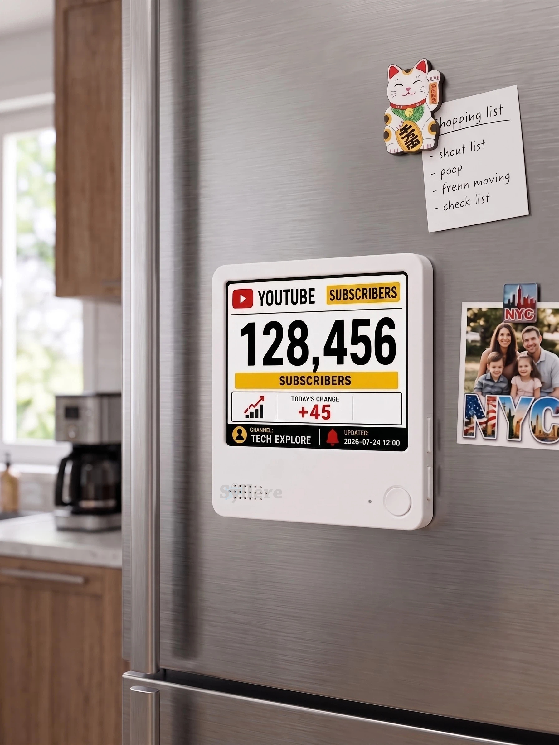 Youtube subscriber counter, Real-time sub count tracker, Social media tracker, Perfect Gift for Him/Her - Image 2