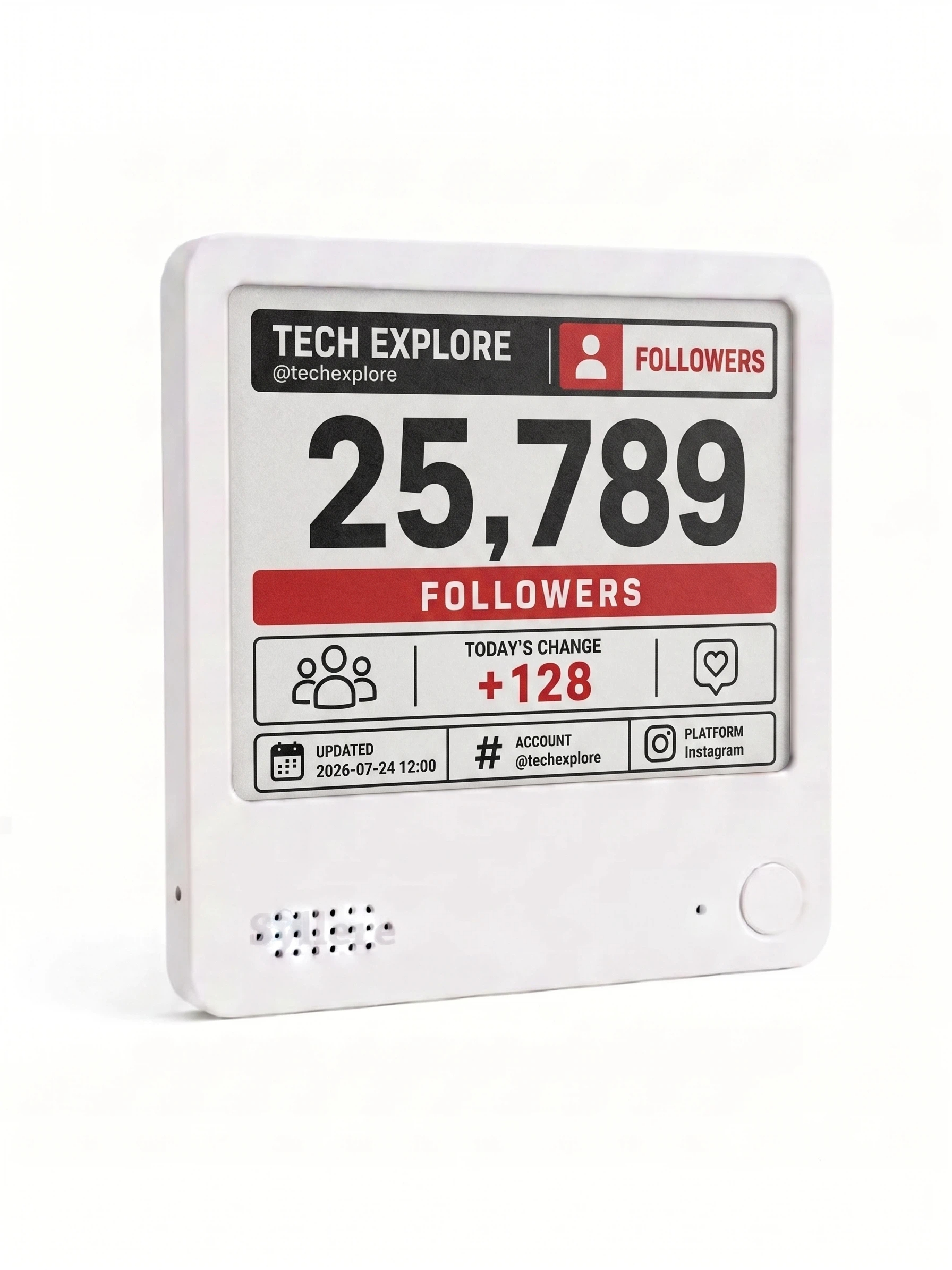 Instagram follower counter, Multi-Platform Follower Counter Desk Display, Gift for Content Creators