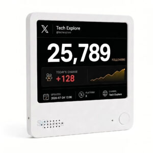 Twitter Follower Counter – Followers Display for Professionals, Social Media Dashboard Display, Real-Time X Subscriber Tracker