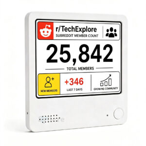 Reddit subreddit member counter, Subreddit Member Tracker, Real-Time Community Widget for Moderators, live wifi desk display for mods